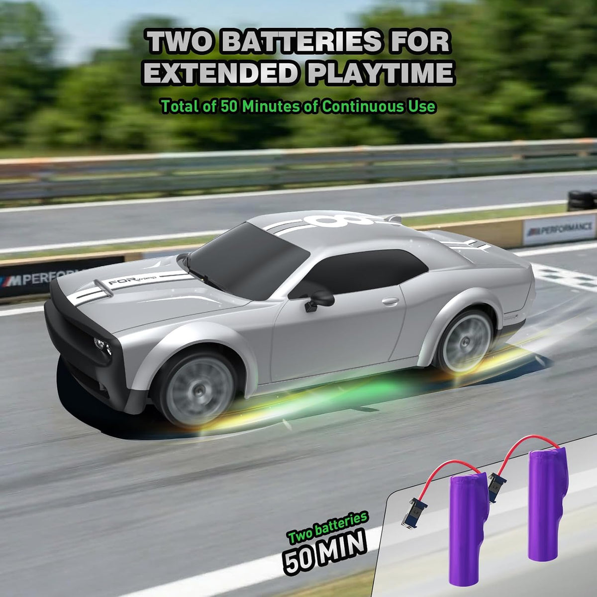 RC Drift Car Remote Control Car 2.4GHz 1:20 Scale 4WD 20KM/H High Speed Remote Control