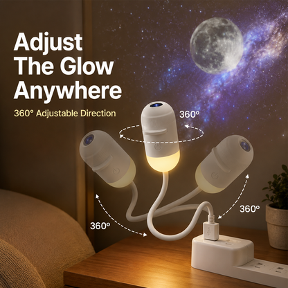 12 in 1 Galaxy Star Projector – USB Night Light for Bedroom & Kids Room