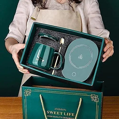 ELECTRIC CUP WARMER WITH SPOON