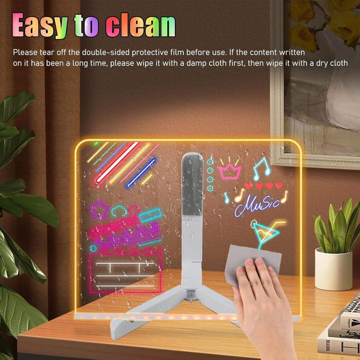 LED Colorful Glow Drawing Board
