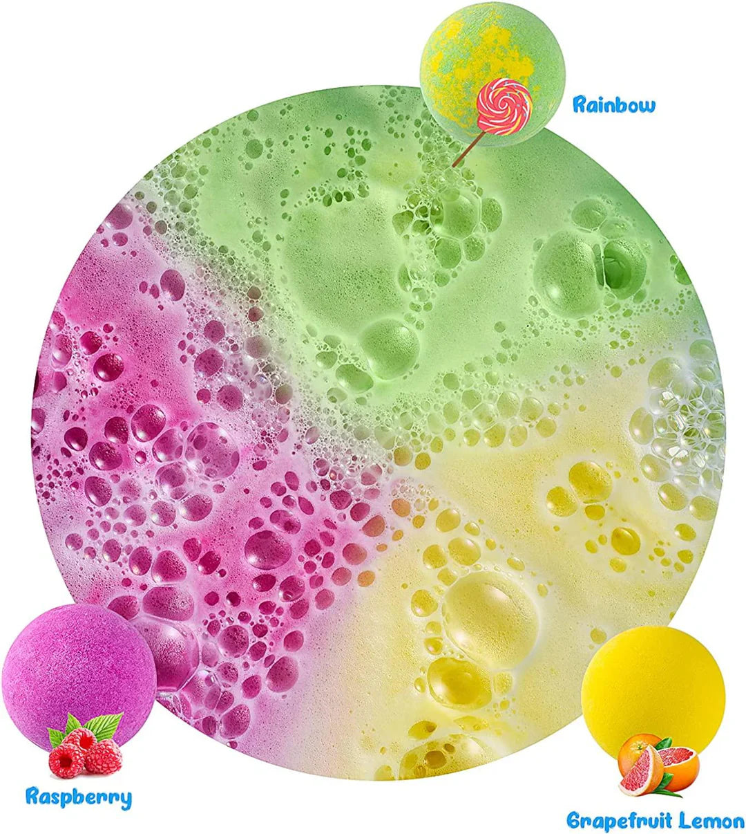 Bath Bombs for Kids with Toys Inside , 12 Pieces