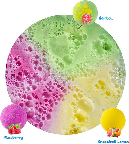 Bath Bombs for Kids with Toys Inside , 12 Pieces