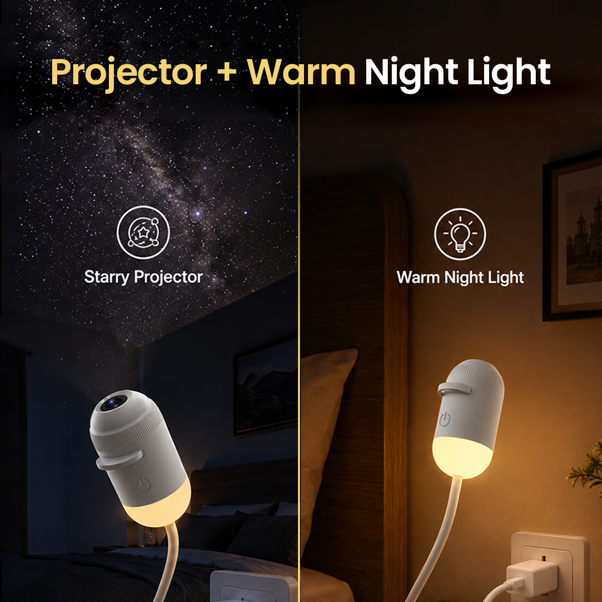 12 in 1 Galaxy Star Projector – USB Night Light for Bedroom & Kids Room