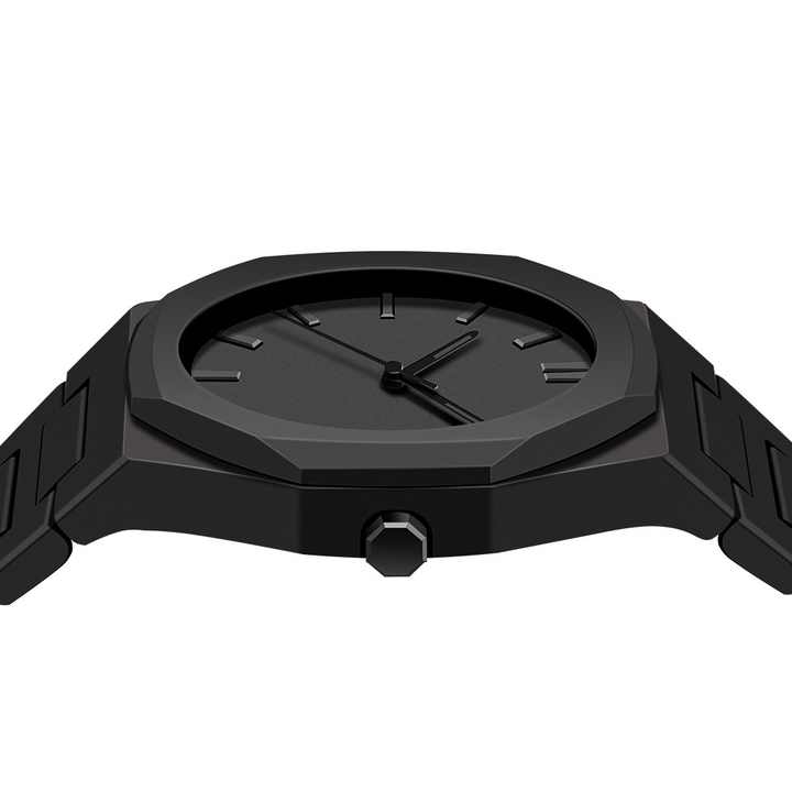 Black Aura Arabic Digital Plastic Strap Quartz Men's Watch