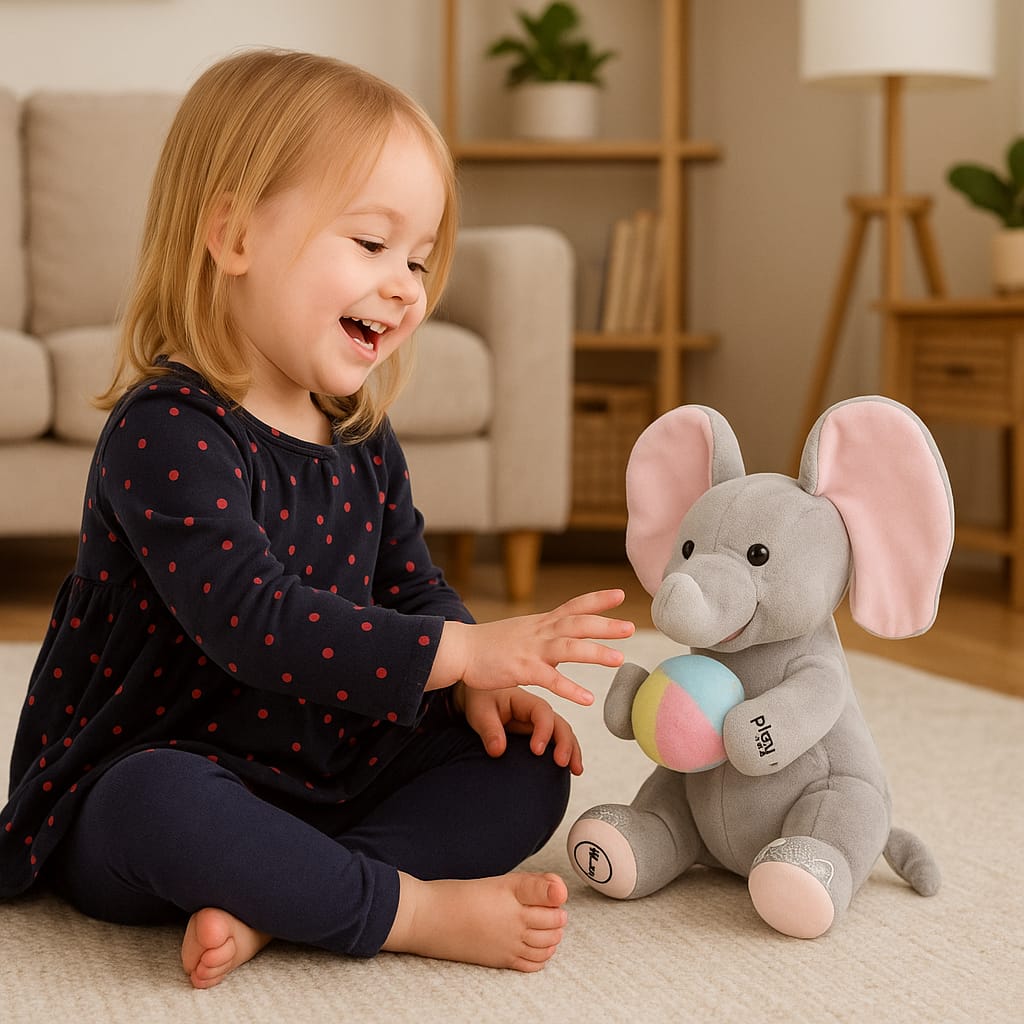 Kids Toy ,  Elephant Plush with Music Interactive & Fun