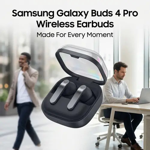 Samsung Galaxy Buds 4 Pro (2026) AI True Wireless Bluetooth Earbuds, Hi-Res Audio, 2-Way Speaker