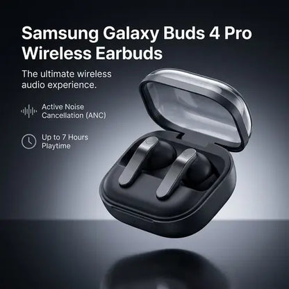Samsung Galaxy Buds 4 Pro (2026) AI True Wireless Bluetooth Earbuds, Hi-Res Audio, 2-Way Speaker